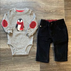 ☘️2/$25☘️ Carter’s baby boy matching outfit